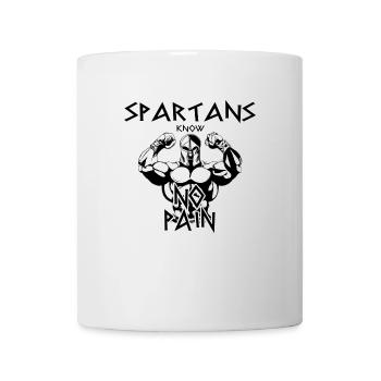 Spartan knows no pain - Mug - white - Front