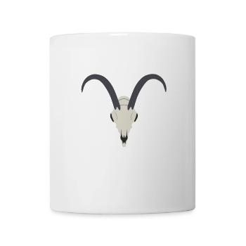 Corsican goat skull - Mug - white - Front