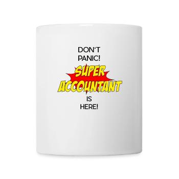 Super Accountant / Super Buchhalter - Tasse - Weiß - Vorne