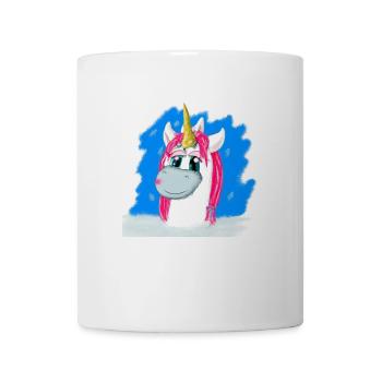 AI generated White & Pink Unicorn - Mug - white - Front