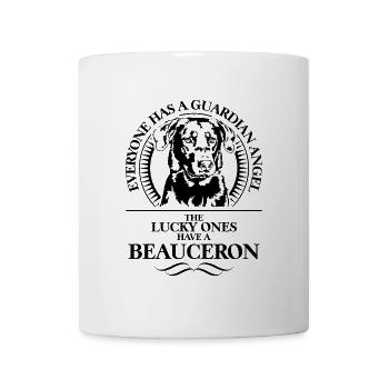 BEAUCERON Ange gardien chien disant chien Wilsigns - Mug blanc - blanc - Devant
