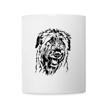 LÉVRIER IRLANDAIS Portrait Chiens Greyhounds Wilsigns - Mug blanc - blanc - Devant