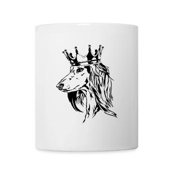 SALUKI Krone Chiens Lévriers Wilsigns - Mug blanc - blanc - Devant