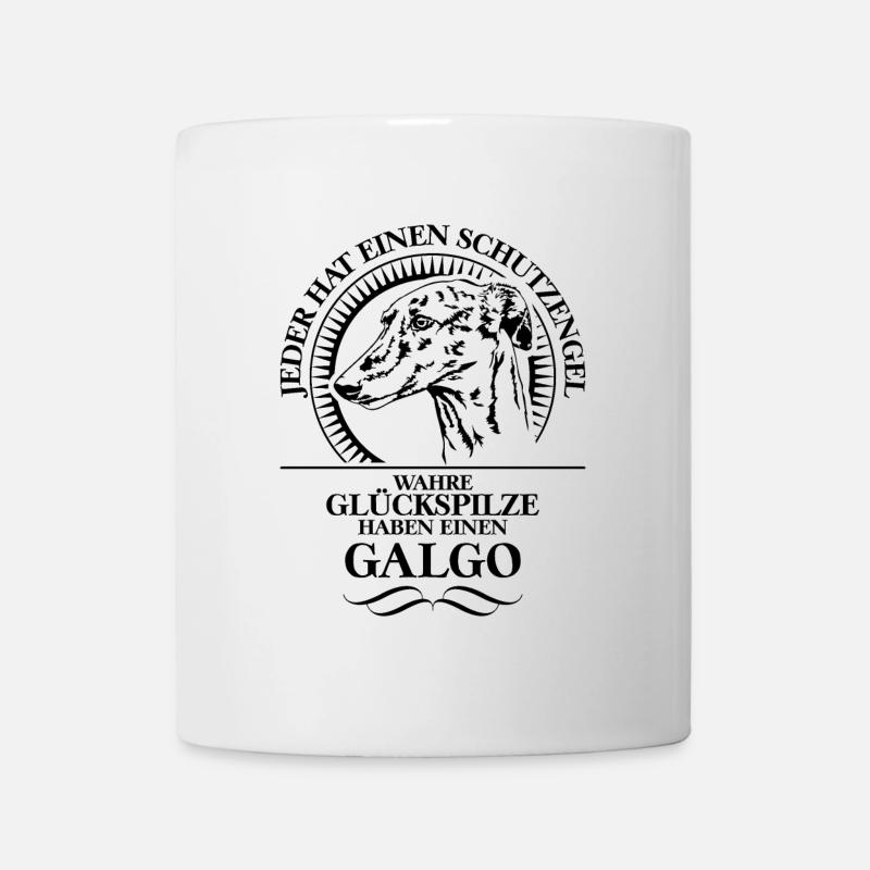 GALGO Schutzengel Hundespruch Windhund Wilsigns - Tasse - Weiß