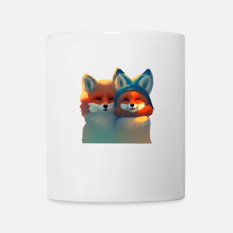 Süßer glücklicher Fuchs - Tasse - Weiß