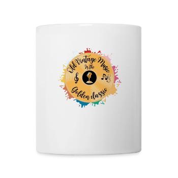 LA VIEILLE MUSIQUE VINTAGE EST LE CLASSIQUE DORÉ - Mug blanc - blanc - Devant