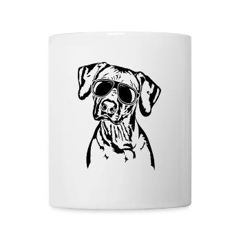 RHODESIAN RIDGEBACK lunettes de soleil fraîches Wilsigns - Mug blanc - blanc - Devant