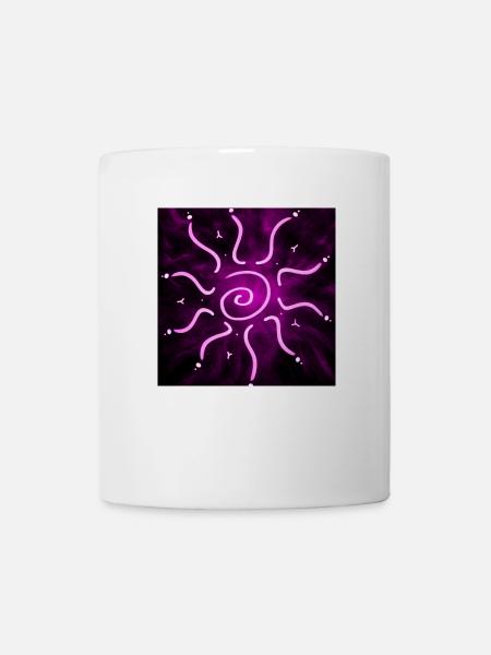 SOLEIL VIOLET CHAUD - Mug blanc - blanc