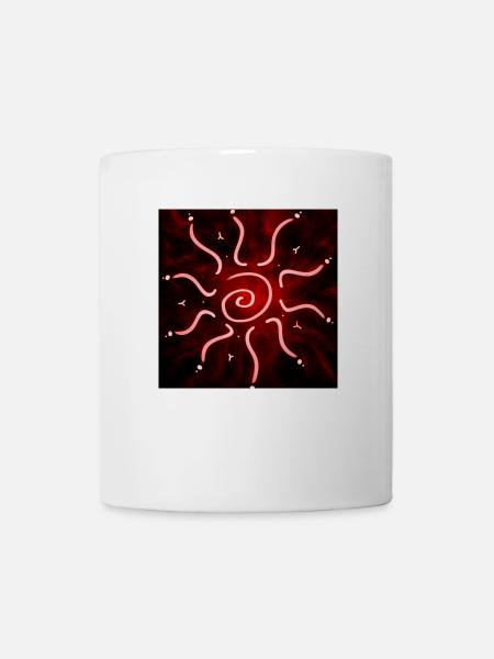 HEISSE ROTE SONNE - Tasse - Weiß