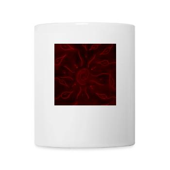 SONNE UND ROTE BLUMEN - Tasse - Weiß - Vorne