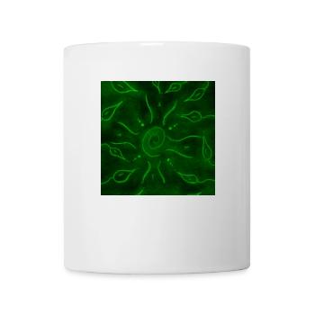 SONNE UND ROTE BLUMEN - Tasse - Weiß - Vorne
