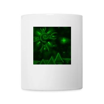 SONNE UND GRÜNE PYRAMIDEN - Tasse - Weiß - Vorne