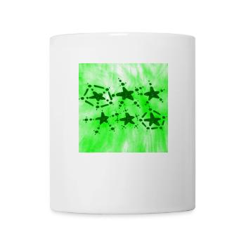 6 ÉTOILES VERT SOURIANT - Mug blanc - blanc - Devant