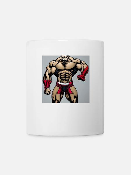 starker mann - Tasse - Weiß