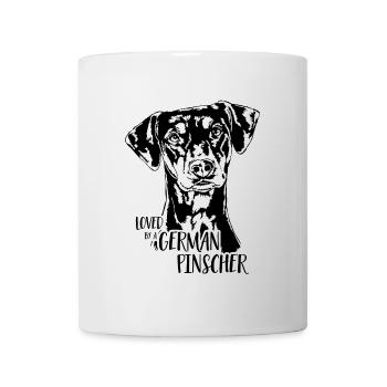 Loved by a German Pinscher Hundespruch Wilsigns - Mug - white - Front
