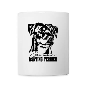Chiens de chasse Terrier allemand Portrait Wilsigns - Mug blanc - blanc - Devant