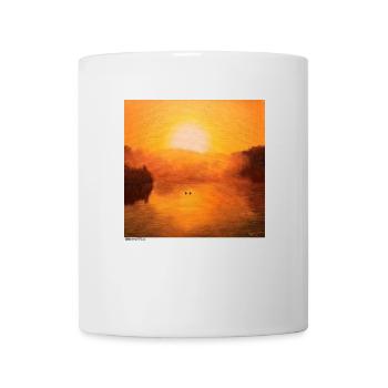 Burning Lake NFT (New Fabulous T-Shirts) - Tasse - Weiß - Vorne