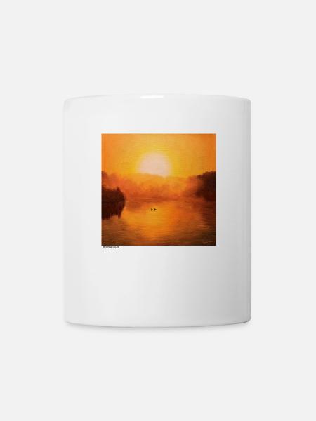 Burning Lake NFT (New Fabulous T-Shirts) - Tasse - Weiß