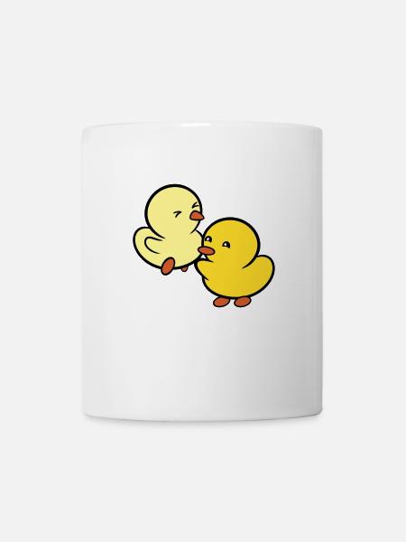 Duckie and Duck: Jumpy - Mug - white