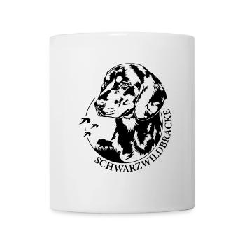 Schwarzwildbracke Portrait Hunde Jagdhund Wilsigns - Tasse - Weiß - Vorne