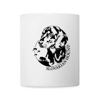 Chien slovaque Portrait Chiens de chasse Wilsigns - Mug blanc - blanc - Devant
