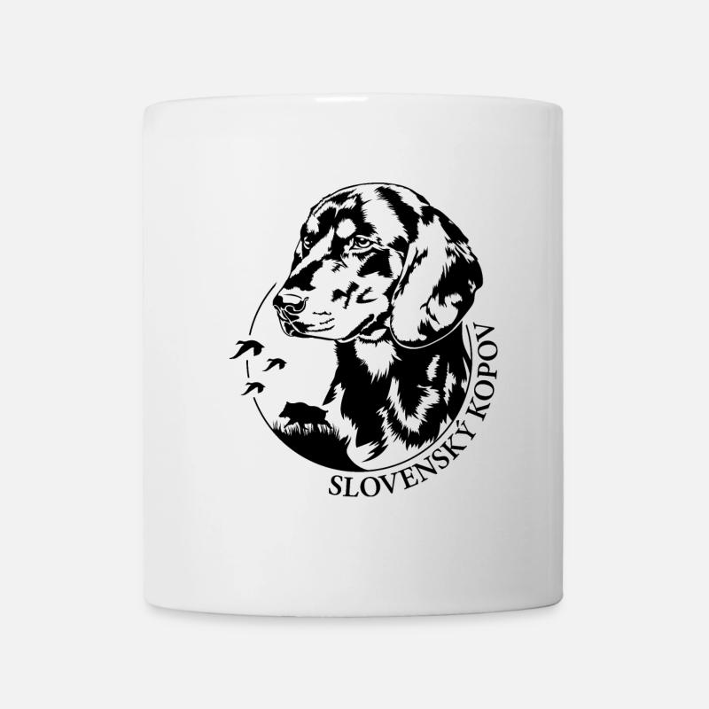 Slovensky Kopov Portrait Hunde Jagdhund Wilsigns - Tasse - Weiß