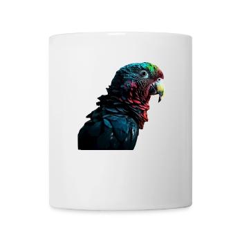 La perruche multicolore - Mug blanc - blanc - Devant