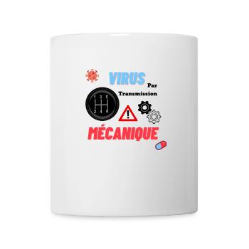 Mechanische Übertragungsviren - Schützen Sie sich - Tasse - Weiß - Vorne