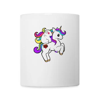 Ignaz sur la licorne | Cochons d’Inde | Licorne - Mug blanc - blanc - Devant