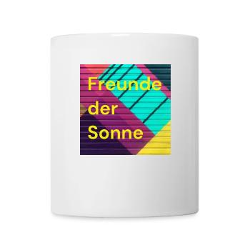 Freunde der Sonne Poscast Artikel - Tasse - Weiß - Vorne