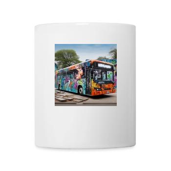 Bus - Tasse - Weiß - Vorne