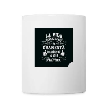 La vida - Tasse - Weiß - Vorne