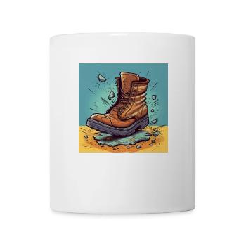 Kaputte Stiefel - Tasse - Weiß - Vorne