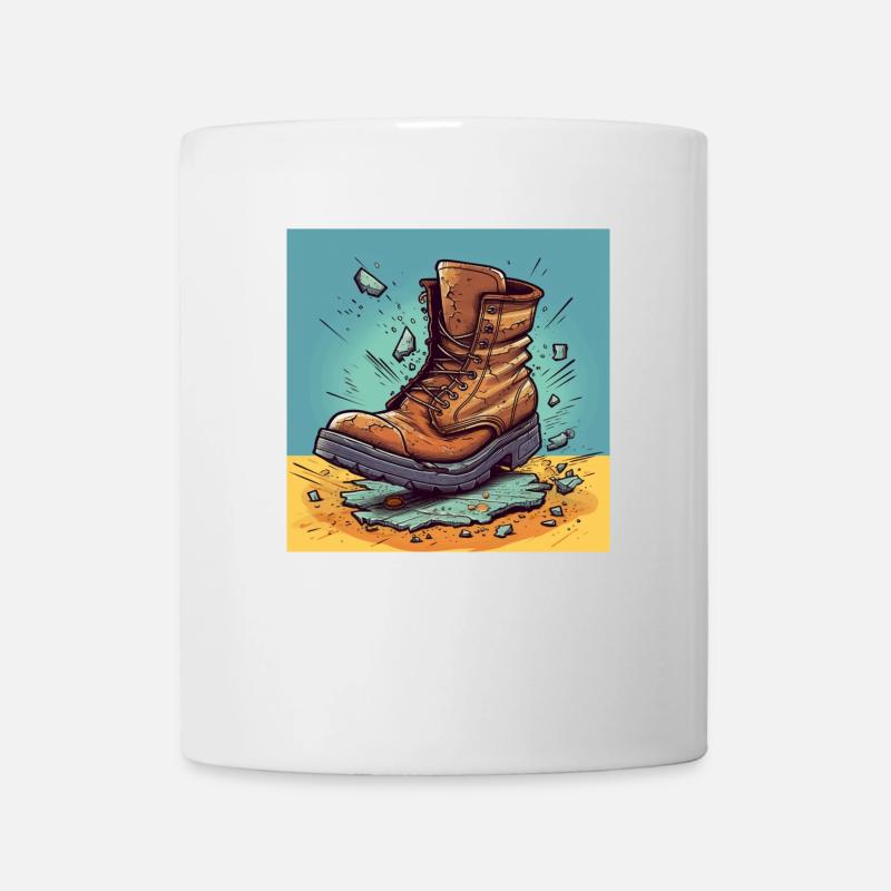 Bottes cassées - Mug blanc - blanc