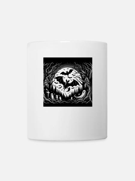 Fledermaus Halloween - Tasse - Weiß