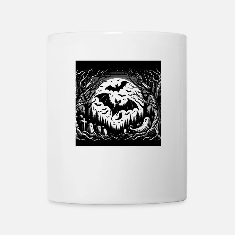 Fledermaus Halloween - Tasse - Weiß