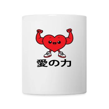 愛の力 love kawaii chibi japan - Mug blanc - blanc - Devant