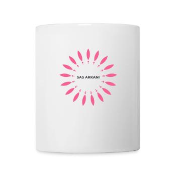 logo transparent - Mug blanc - blanc - Devant