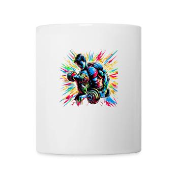 Explosive Workout Energy: Dumbbell Training Type - Mug - white - Front