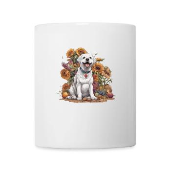 cute dog dog anime design - Tasse - Weiß - Vorne