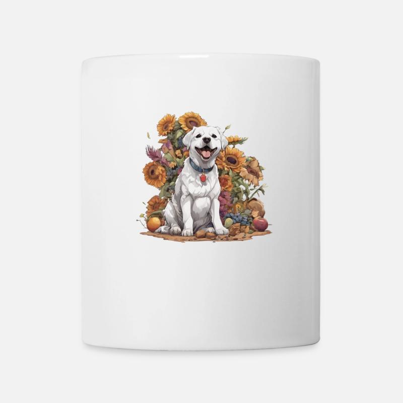 Chien mignon Chien Anime Design - Mug blanc - blanc