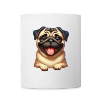 Ein glücklicher Mops - Tasse - Weiß - Vorne