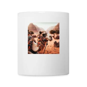 true camel in a desert A5 - Mug - white - Front