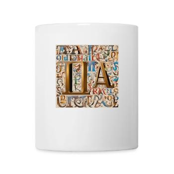 "Griechische Buchstabenmode: Klassische Eleganz" - Tasse - Weiß - Vorne