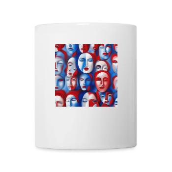 Masks of Color: Vibrant Apparel - Mug blanc - blanc - Devant
