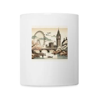 Japan Vintage Städte London - Tasse - Weiß - Vorne