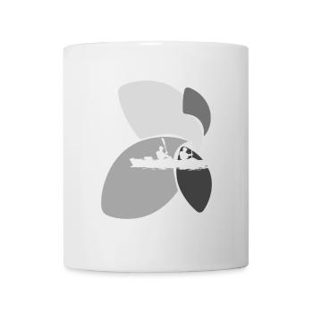 Kajak Paddeln Rafting - Tasse - Weiß - Vorne