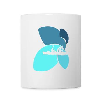 Kajak Paddeln - Tasse - Weiß - Vorne