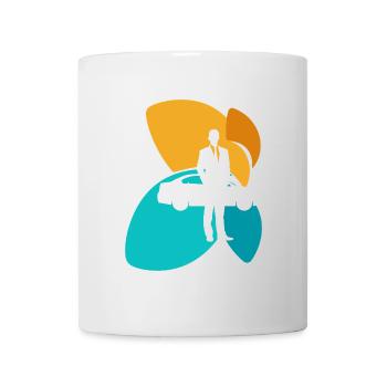 Autoverkaeufer Turbo Fahrzeug - Tasse - Weiß - Vorne