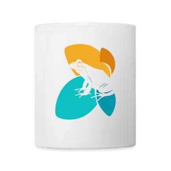 Frosch Lurch Laubfrosch - Tasse - Weiß - Vorne